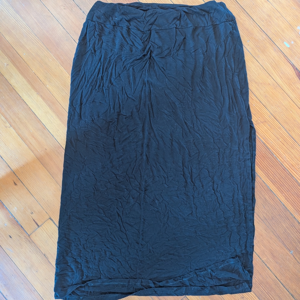 No Boundaries Elegant Black Maxi Skirt